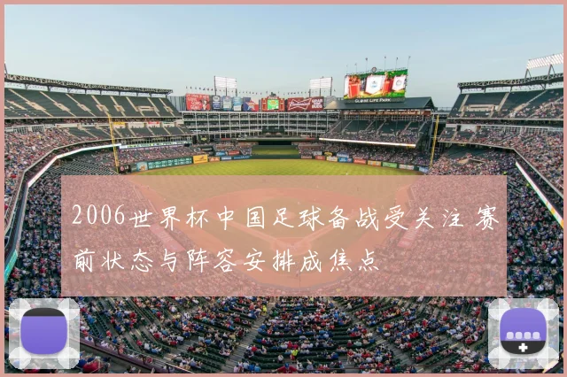2006世界杯中国足球备战受关注 赛前状态与阵容安排成焦点